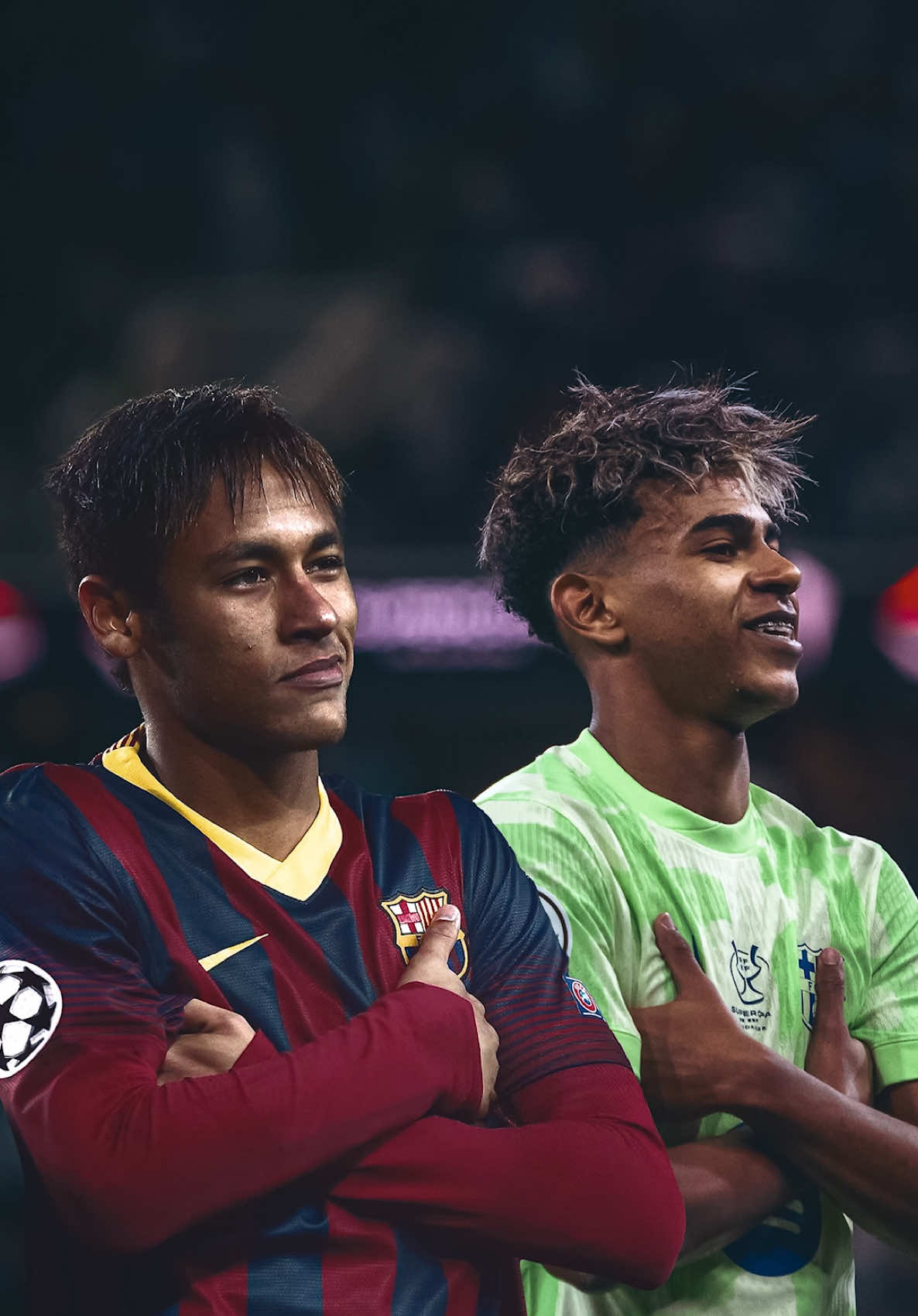 Debí tirar más fotos de cuando tuve Neymar. Lamine me recuerda mucho a ti #neymar #lamine #lamineyamal #neymarjr #bacelona #fcb #barça #badbunny #futbol #deportesentiktok 