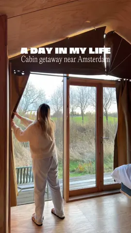 Everything we did in one day at Basecamp Amsterdam - cabin edition 🌟 5th time here (I think?) & honestly it’s the BEST short stay near Amsterdam 🥹✨ #staycation #cabingetaway #tinycabin #basecampamsterdam #traveldiaries #cabininthewoods #cozyretreat #minivlog 
