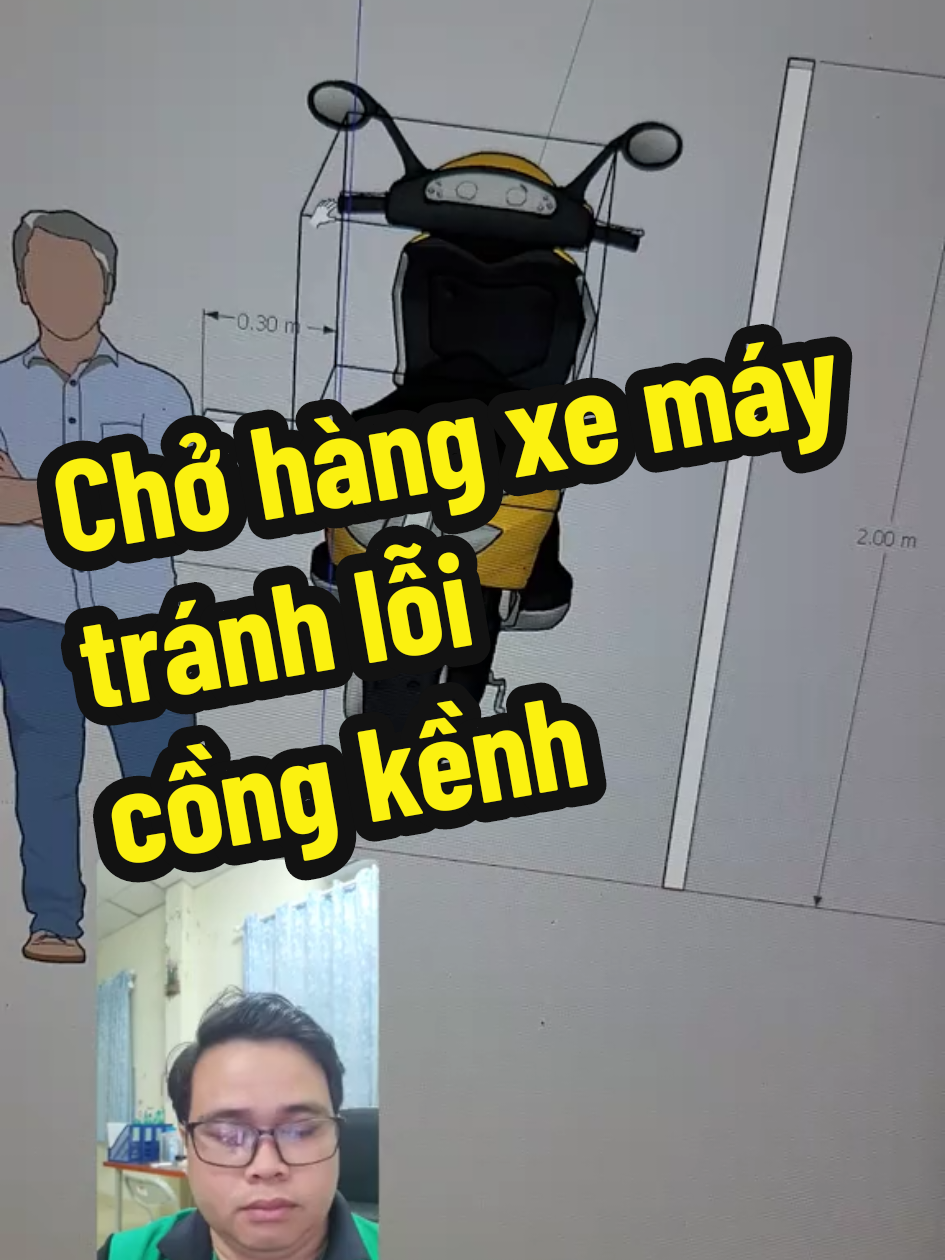 Chở hàng xe máy tránh lỗi cồng kềnh