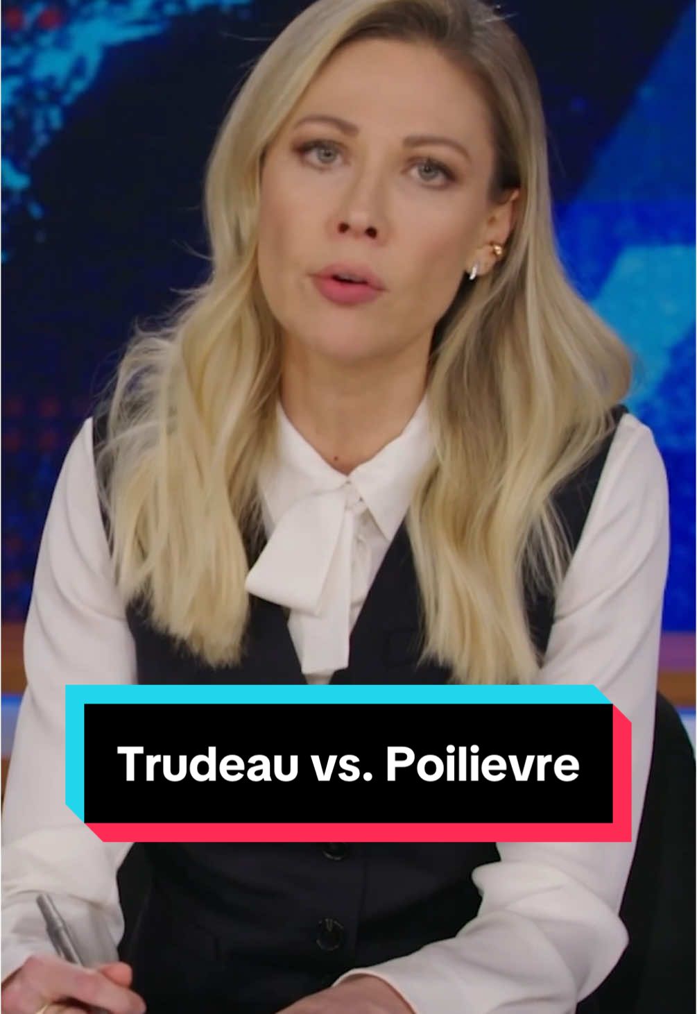 With Justin Trudeau on his way out, there's no way America is getting Canada from Pierre Poilievre #DailyShow #Trudeau #Poilievre 