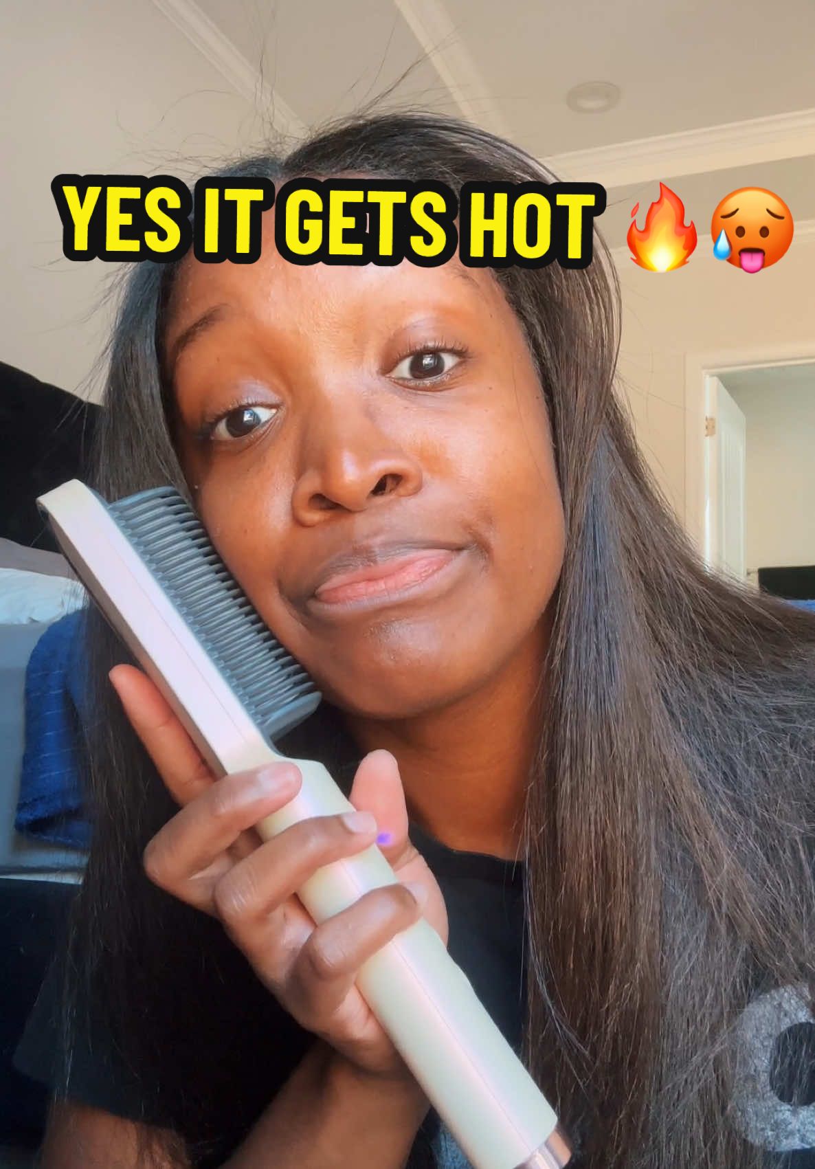 tymo ring hair straightener || tymo ring straightener comb || tymo ring PINK hair straightener #tymobeauty #tymo2love #hair #hairtok #hairtools #hairtutorial #straighthair #straightening #hairproducts #tymo