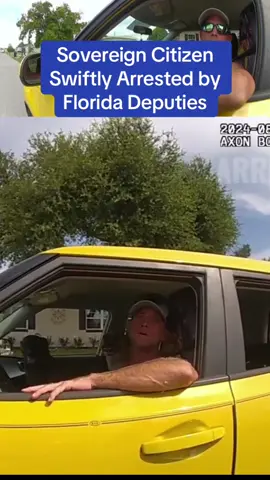 Sovereign Citizen Swiftly Arrested by Florida Deputies #cops #police #policeofficer #policeoftiktok #copsoftiktok 