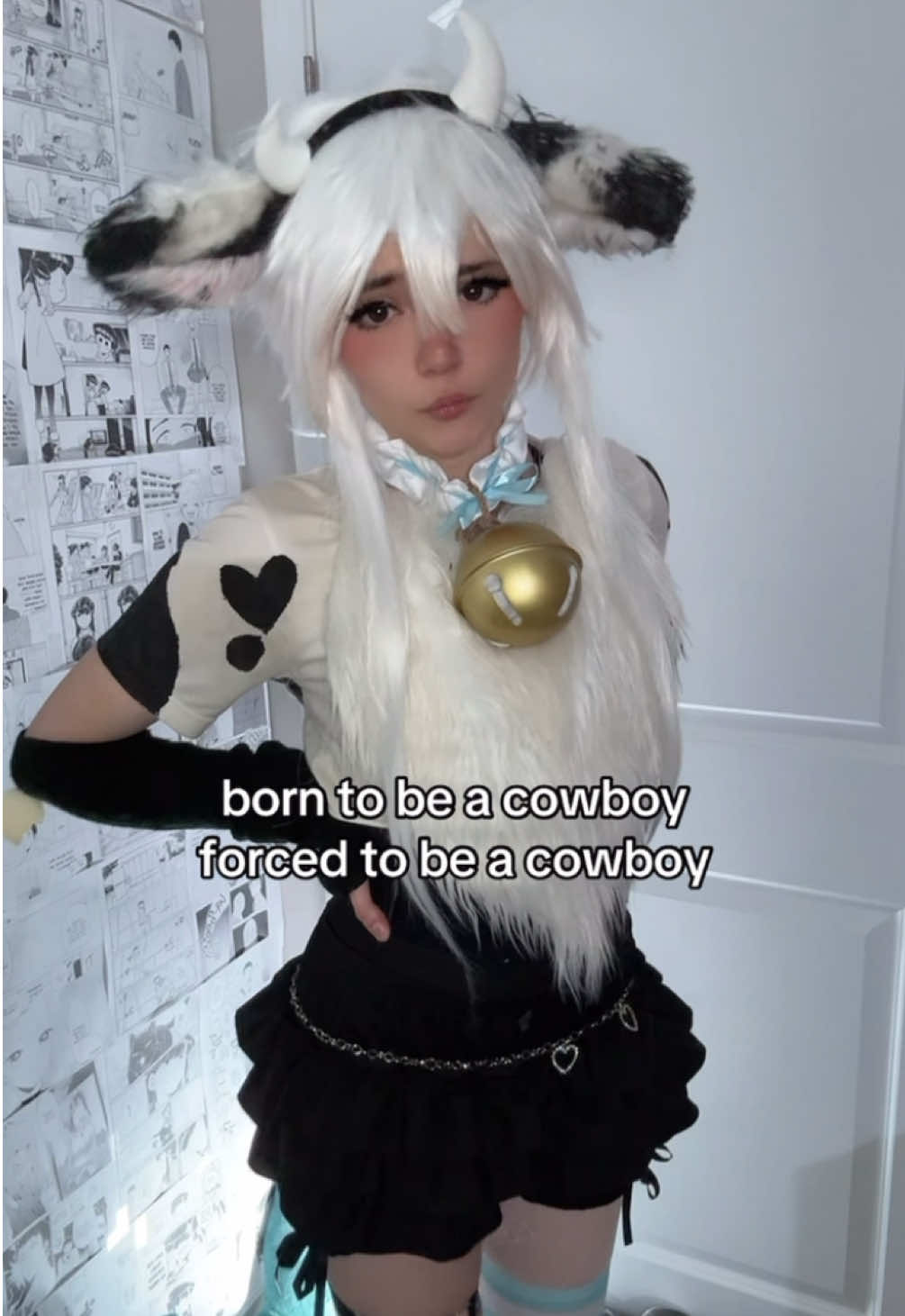 the ones who get it get it :3 🐮🌱#cosplay #cow #cowboy #kemonomimi #feminineboy #cosplayer #femboy #cowkemonomimi #mooimimo 