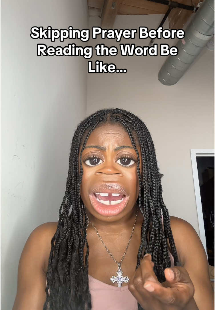 Trying to read the Word without praying first? It won’t work! 🤦🏾‍♀️. The Holy Spirit is the real MVP when it comes to understanding Scripture! Don’t skip the prayer step—your clarity depends on it! 🕊️ #PrayBeforeYouRead #BibleStudy #PrayFirst #HolySpiritHelp #ChristianHumor #ConfusedChristian 