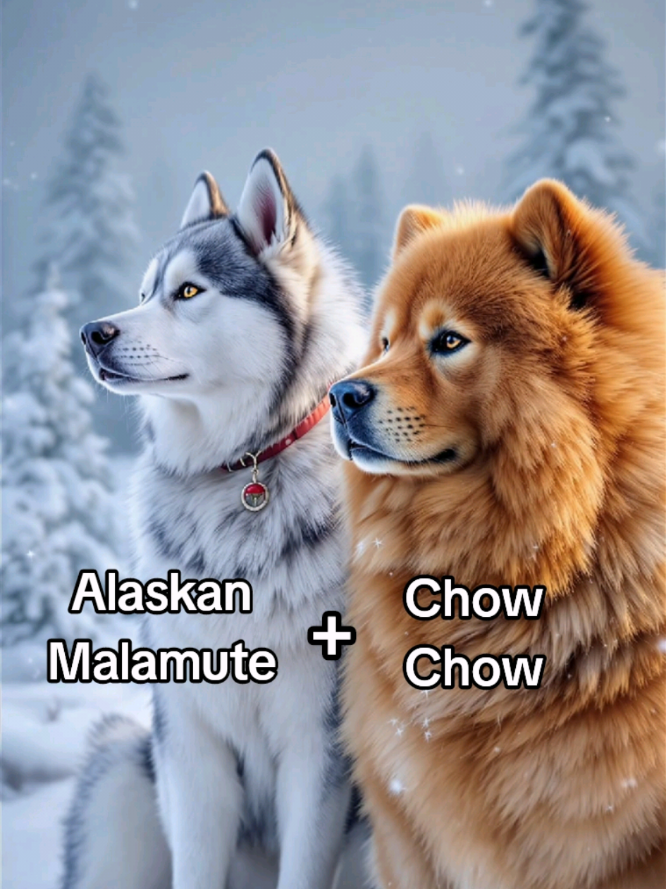 Replying to @gago_ka60 dog breed mix #alaskanmalamute #malamute #chowchow #hybrid 