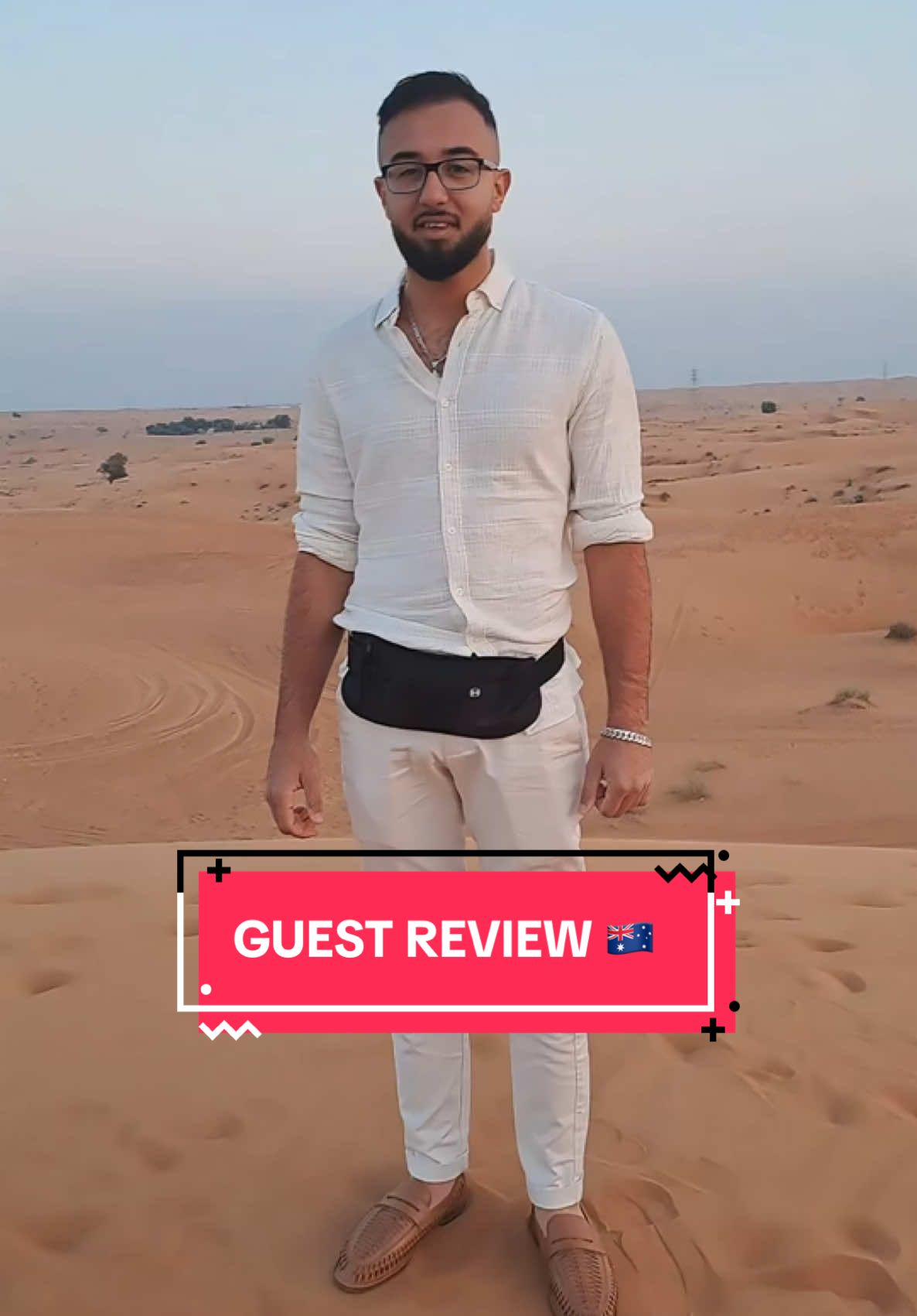 OUR RESPECTED GUEST FROM AUSTRALIA GIVING HIS FEEDBACK ABOUT SERVICES #dxb #reviewdesertsafari #buggyridedubai #desertsafari #dubai #xyzabc #foruyou #paris #spain #australia 