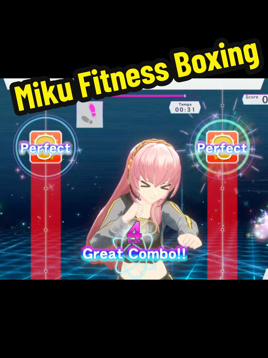 Yup. I'm dead. My arms are gonna fall off. Anyway, I recommend this game 100% . . #vocaloid #fitnessboxingswitch #hatsunemiku #megurineluka #miku #nintendoswitch #rhythmgame #projectdiva #projectsekai #nintendo #utau #synthv #kaito #kagaminerin #kagaminelen 