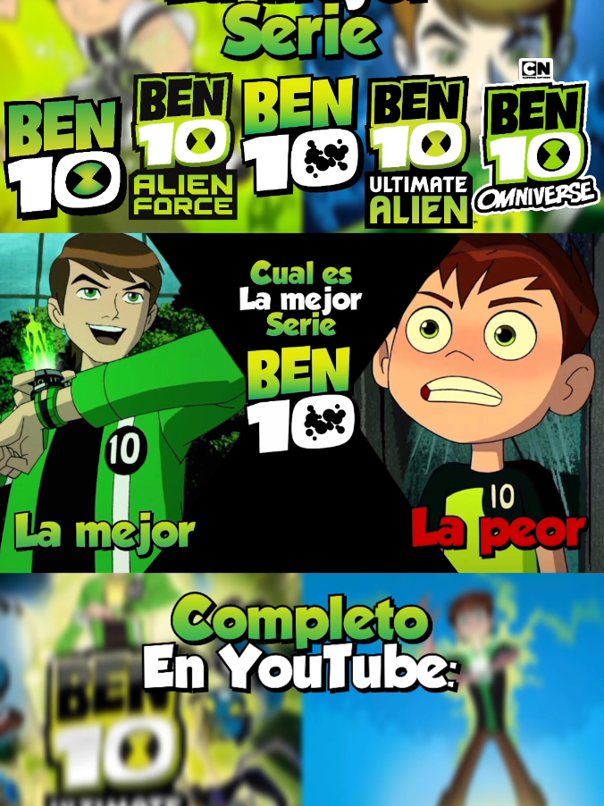 Cual es la mejor serie de ben 10? #ben10 #omniproject #cartoonnetwork #omnitrix #fypp #ben10omniverse #ben10reboot #viraltiktok 
