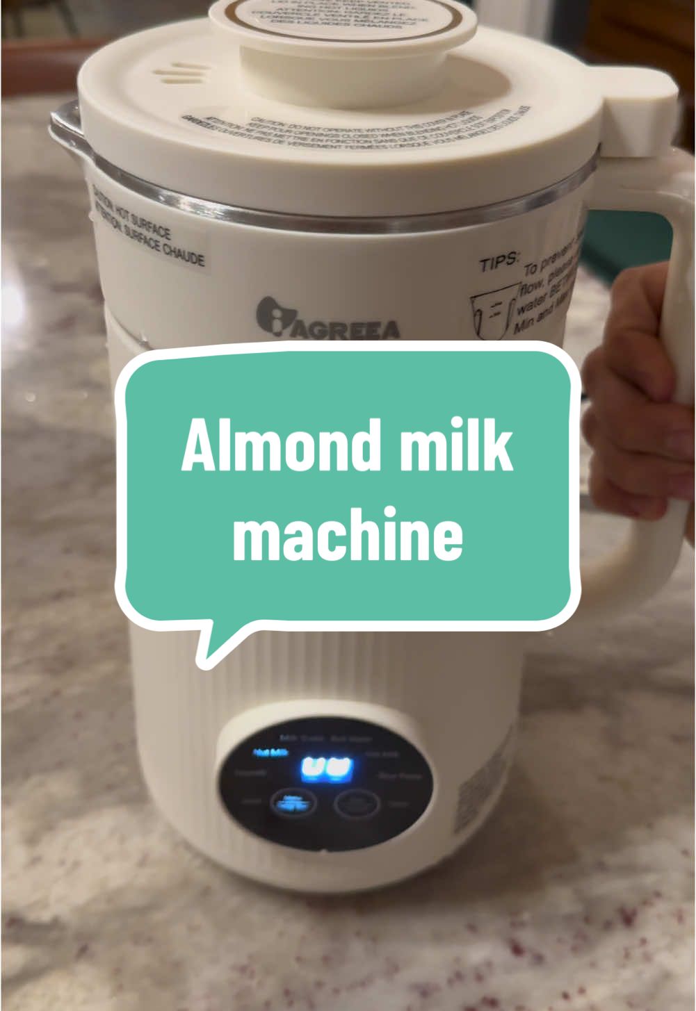 If you buy almond milk, oat milk, or soy milk, this machine can save you so much money! #almondmilk #soymilk #oatmilk 