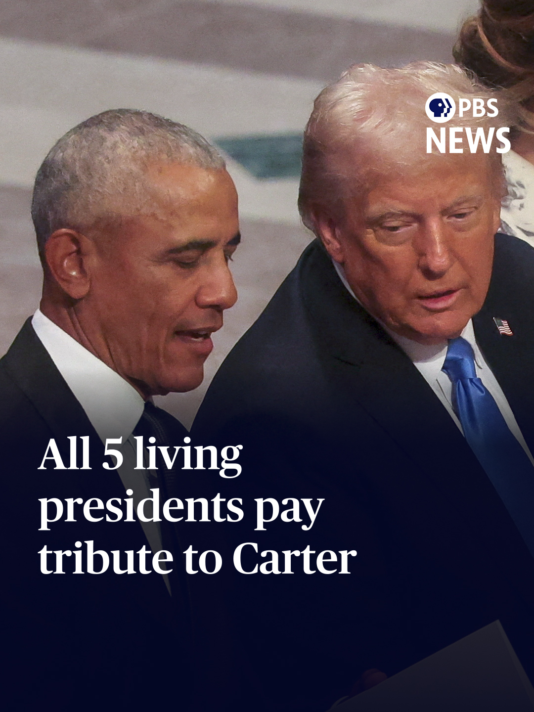 All five living presidents — Bill Clinton, George W. Bush, Barack Obama, Donald Trump and Joe Biden — attended former President Jimmy Carter’s funeral Thursday at the Washington National Cathedral, paying tribute to the longest-living commander-in-chief. Four first ladies, as well as current Vice President Kamala Harris and second gentleman Doug Emhoff, also attended. Former Vice Presidents Dan Quayle, Al Gore and Mike Pence were seated nearby. Former first lady Michelle Obama was not in attendance. President-elect Trump did not attend former President George H. W. Bush’s funeral in 2018, though all the other living presidents at the time, including Carter, did attend. The official state funeral in Washington on Thursday caps a long farewell that began — and will end — in his hometown of Plains, Georgia. Carter died Dec. 29 at age 100. #pbsnewshour #pbsnews #newshour #jimmycarter #carter #funeral #president #whitehouse #dc #news #tribute #joebiden #biden #democrat #obama #barackobama #trump #donaldtrump #billclinton #clinton #bush #georgewbush #nationalcathedral