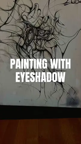 PAINTING W EYESHADOW#AIRBRUSH HACK #artreveal#canvas#mixedmedia#creatorsearchinsights