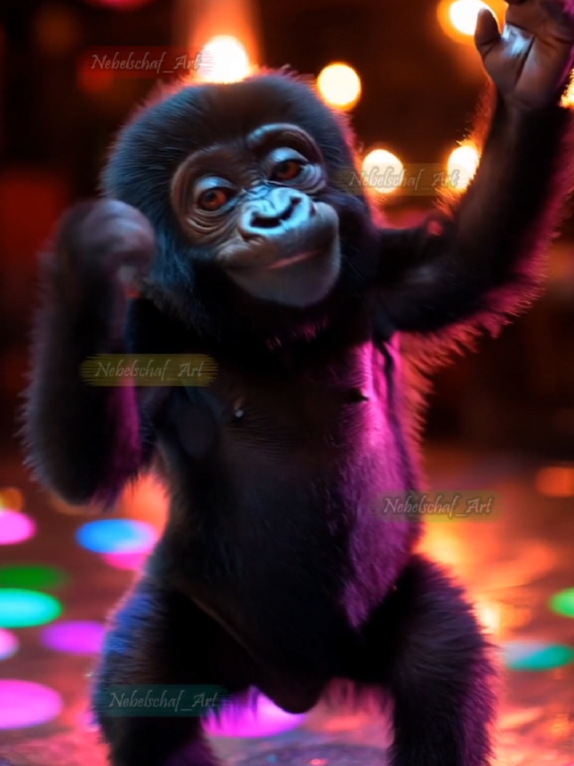 I'm sexy and I know it, what about you Darling? 😘 #cute #funny #gorilla #meme #dance #animals 