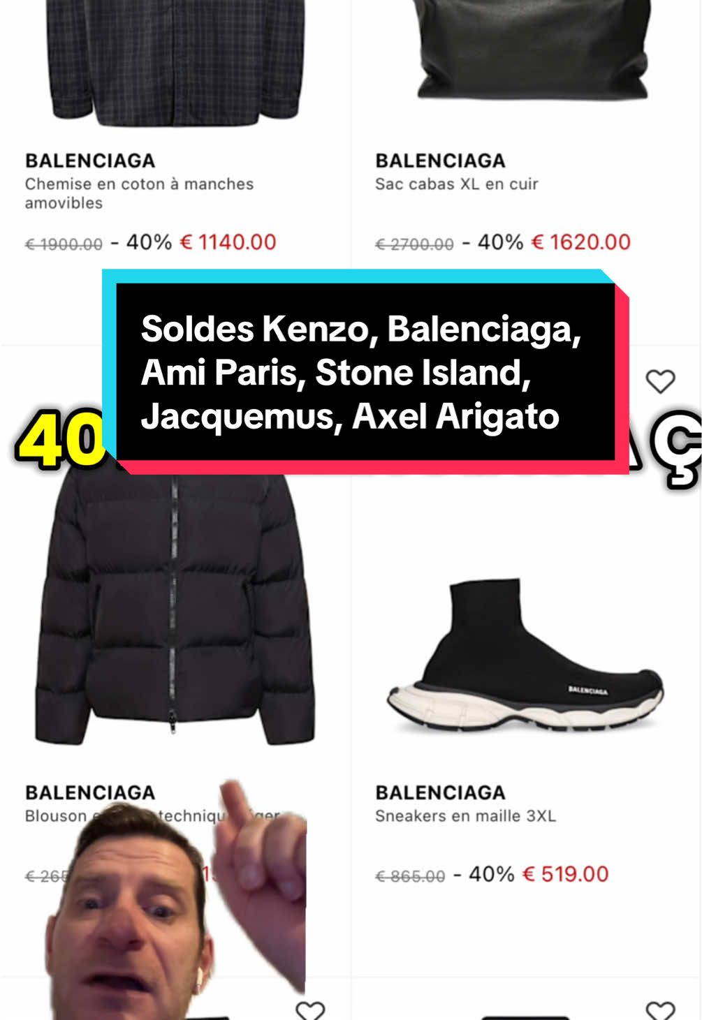 Les soldes chez LUISAVIAROMA sur Balenciaga, Ami Paris, Kenzo Paris, stone island, Casablanca, Jacquemus, Axel Arigato… ! #luisaviaroma #solde #soldes #balenciaga #jacquemus #kenzoparis #stoneisland #casablanca #amiparis #c#canadagooseaxelarigato #menstyle #mensfashion #fashion