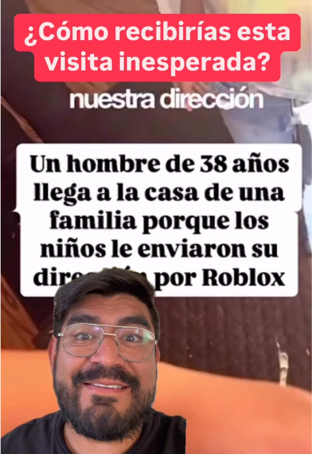 ¿Tu que harías si recibes esta visita inesperada? 🤔 #viral #niños #alerta #roblox #videojuegos #familia #fyp 