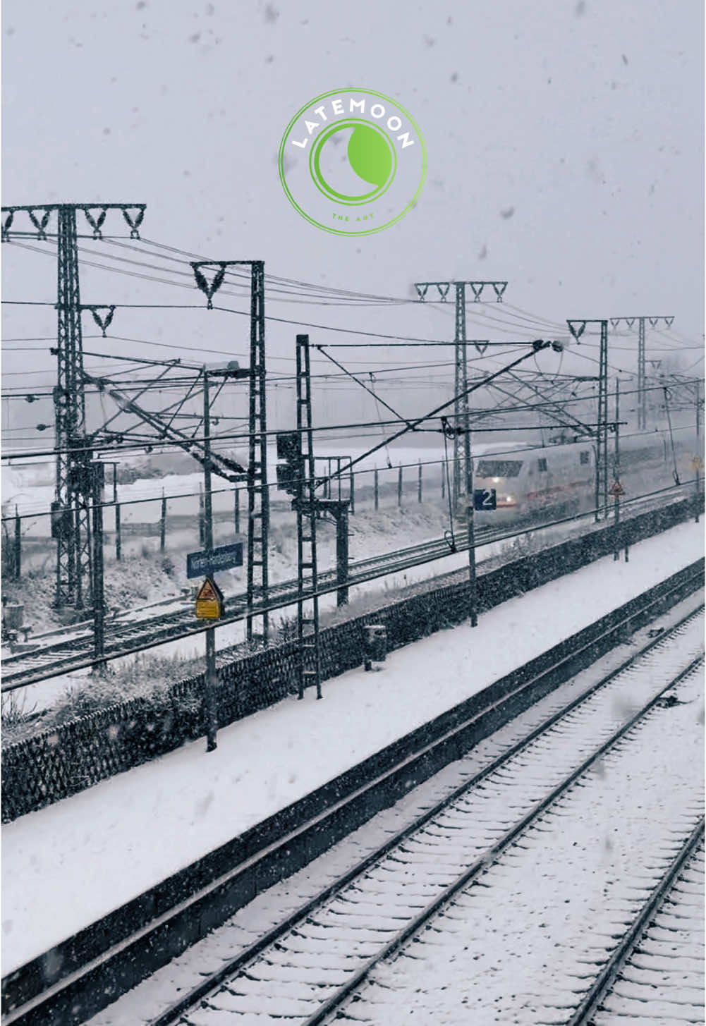 Wir können auch Winter. 😉 ICE 1 mit 280km/h in SloMo #winter #deutschland #2025 #eis #schnee #winterdienst #trainspotting #eisenbahn #snow #blizzard 