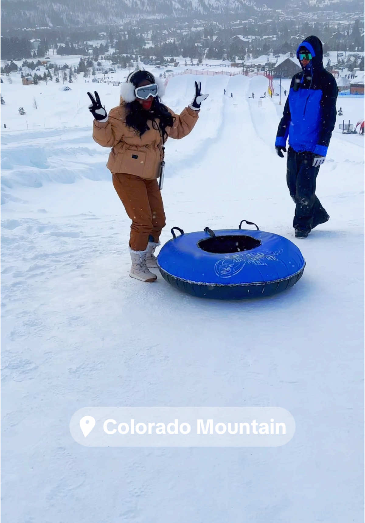 Black girls skiing and snow tubing  Such an amazing time ….. #blackgirlski #ski #skittrip #fypシ #fyp #fypシ゚viral #haitiantiktok  #blackpeopleski 