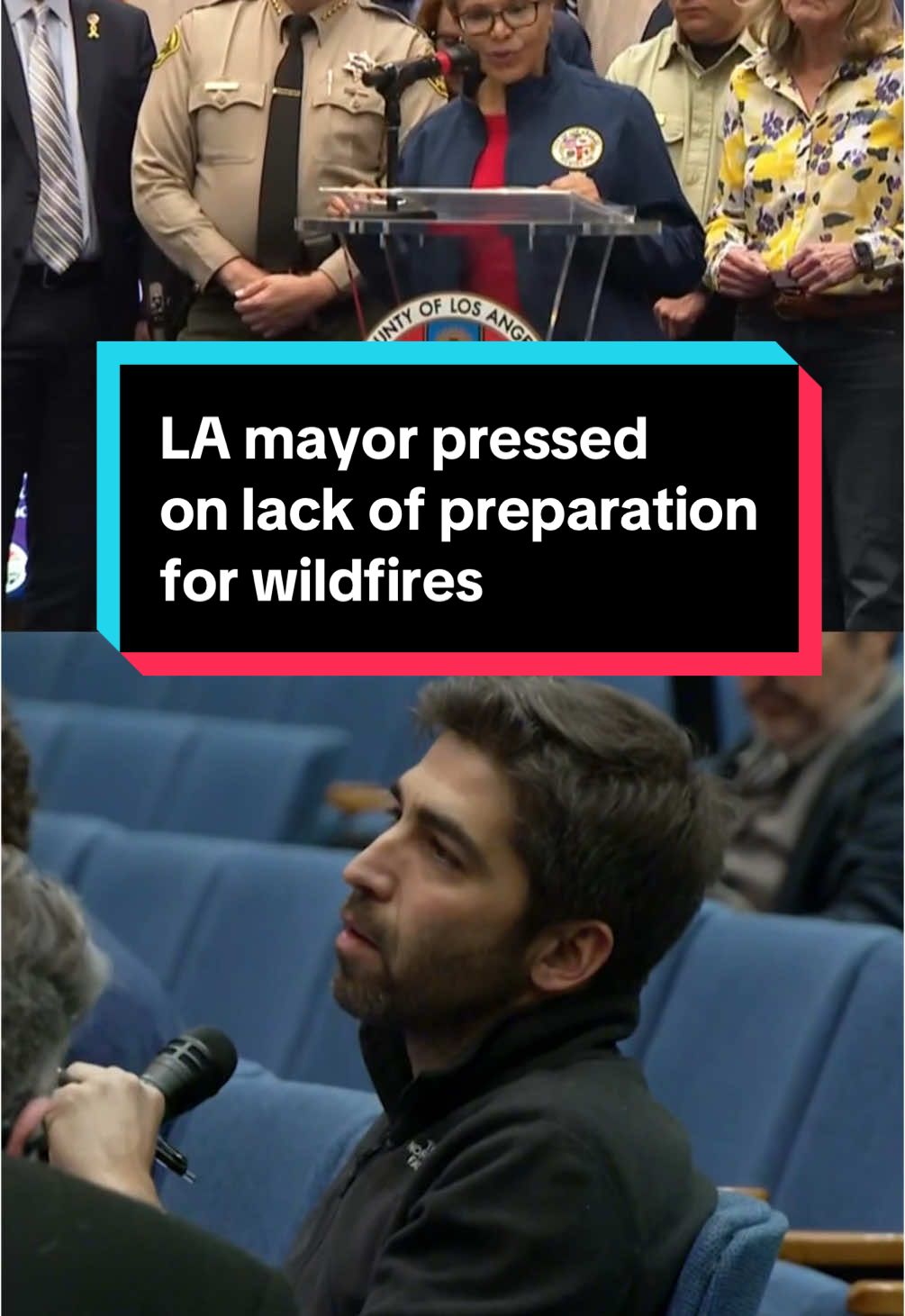 CBS News’ Jonathan Vigliotti asks Los Angeles Mayor Karen Bass to explain the lack of preparation and rapid response to the #wildfires, pointing out that he and his crew watched a neighborhood burn for hours in the #PalisadesFire before seeing a single fire engine. #news #LosAngeles #california  #karenbass 