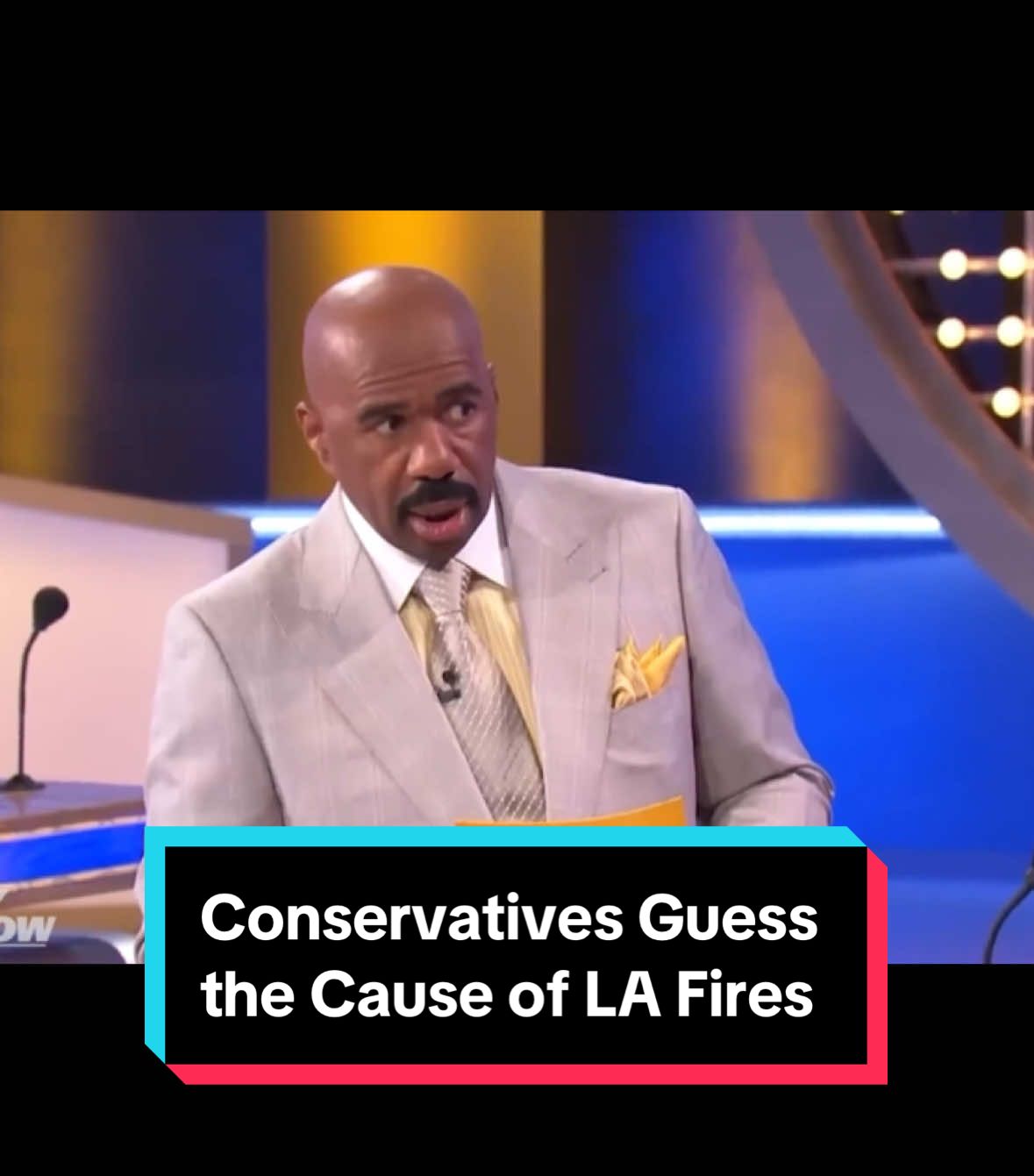 Steve Harvey is aghast #DailyShow #Trump #LA #Wildfires #FamilyFeud 