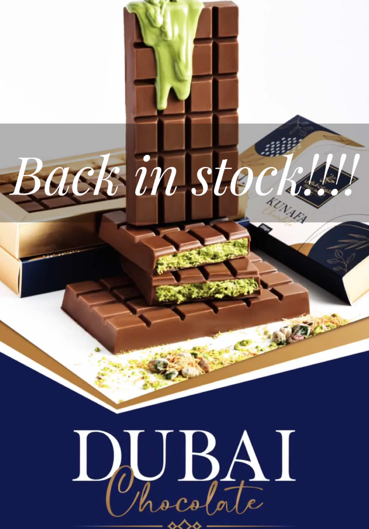 Big New with some sweetness with Dubai Kunafa Chocolate is back in stock! Hurry grab yours before it’s gone #kunafachocolate #backinstock #sweettreats #sweetness #dubaichocolate #viraldubaichocolate #IntenseOud #FoundMyFragrance #FragranceGoals #PerfumeGoals #TikTokShop 