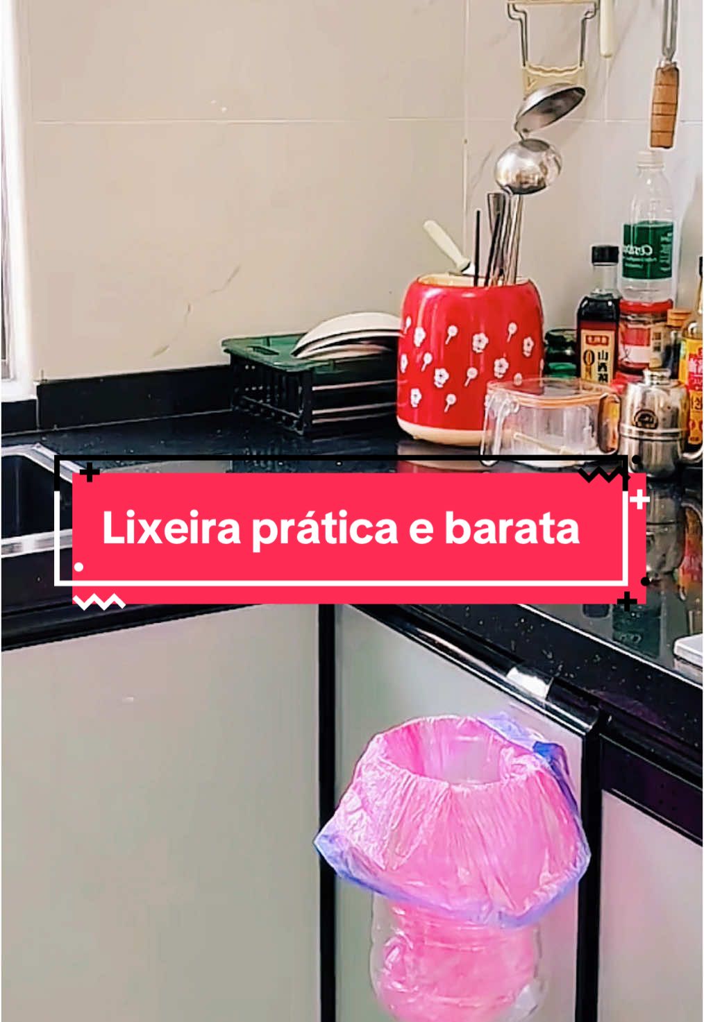 Lixeira prática e barata #pratico #casa #ideias #DIY 