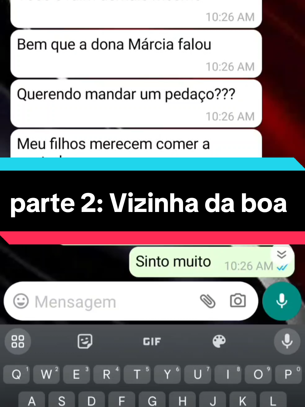 uma xícara de açúcar vale um churrasco n vale? #conversasdowhatsapp #plottwist #historias 