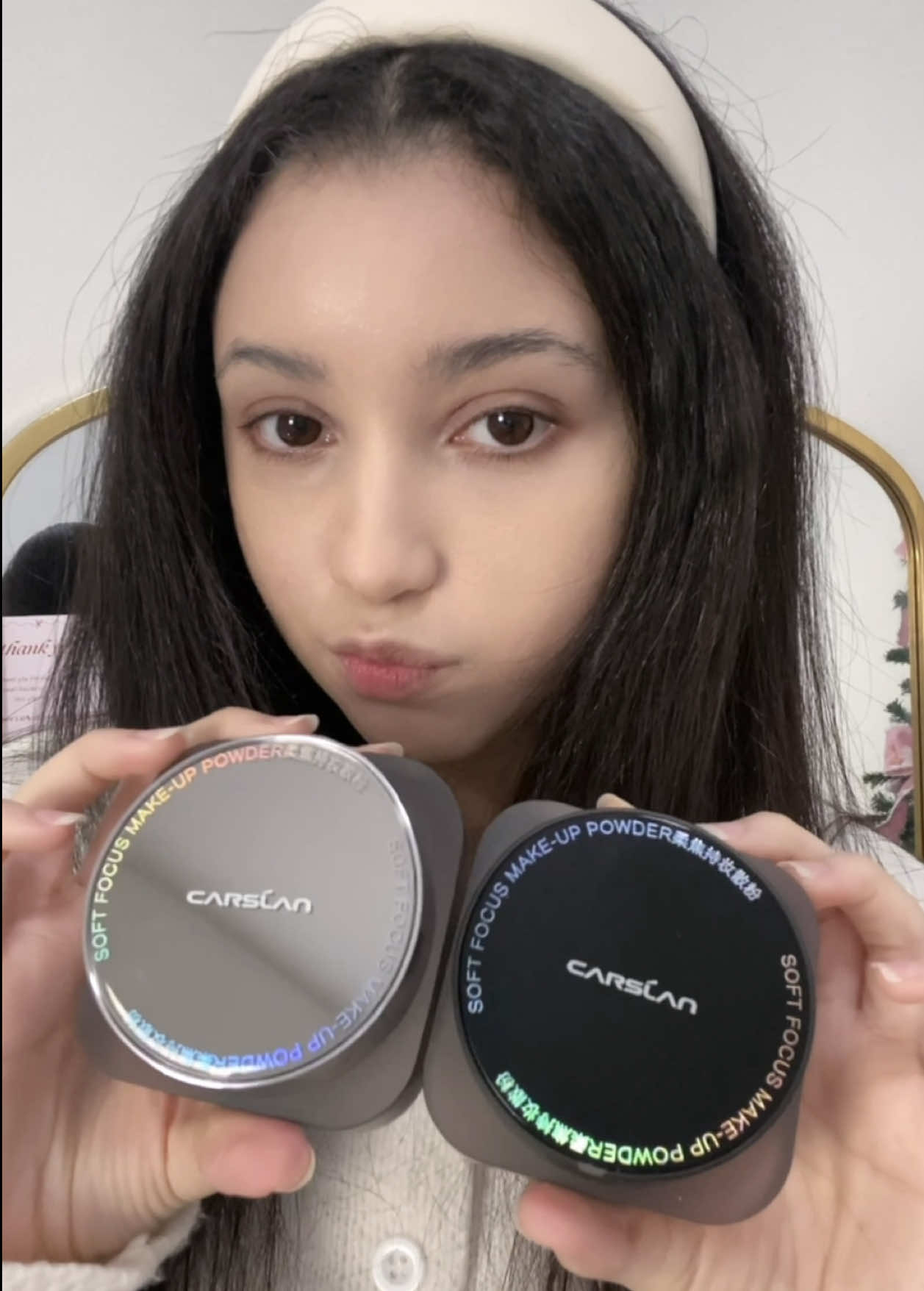 Leaves such a beautiful matte finish💖  @carslan_us #CARSLAN #flawlesspowder #viral #settingpowder #saigenterprises #waterproof #makeup #beauty #CarslanPowder #matte #mattemakeup #translucent #fyp #foryoupage 