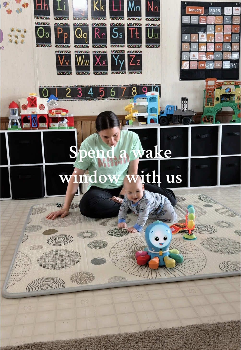 Spend a wake window with us! #momlife #baby #fyp #momof3 #wakewindow #toddlermom #sahm #foryou #motherhood 
