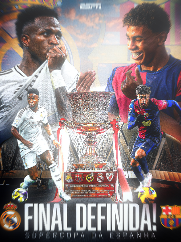 El classico in final! resmi Real madrid⚪ akan menghadapi Barcelona🔵🔴 pada final super copa spanyol🔥 prediksinya cuyy?🥶 • #fcbarcelona #realmadrid #footballedit #supercopa #viscabarca🔵🔴 #fyp 