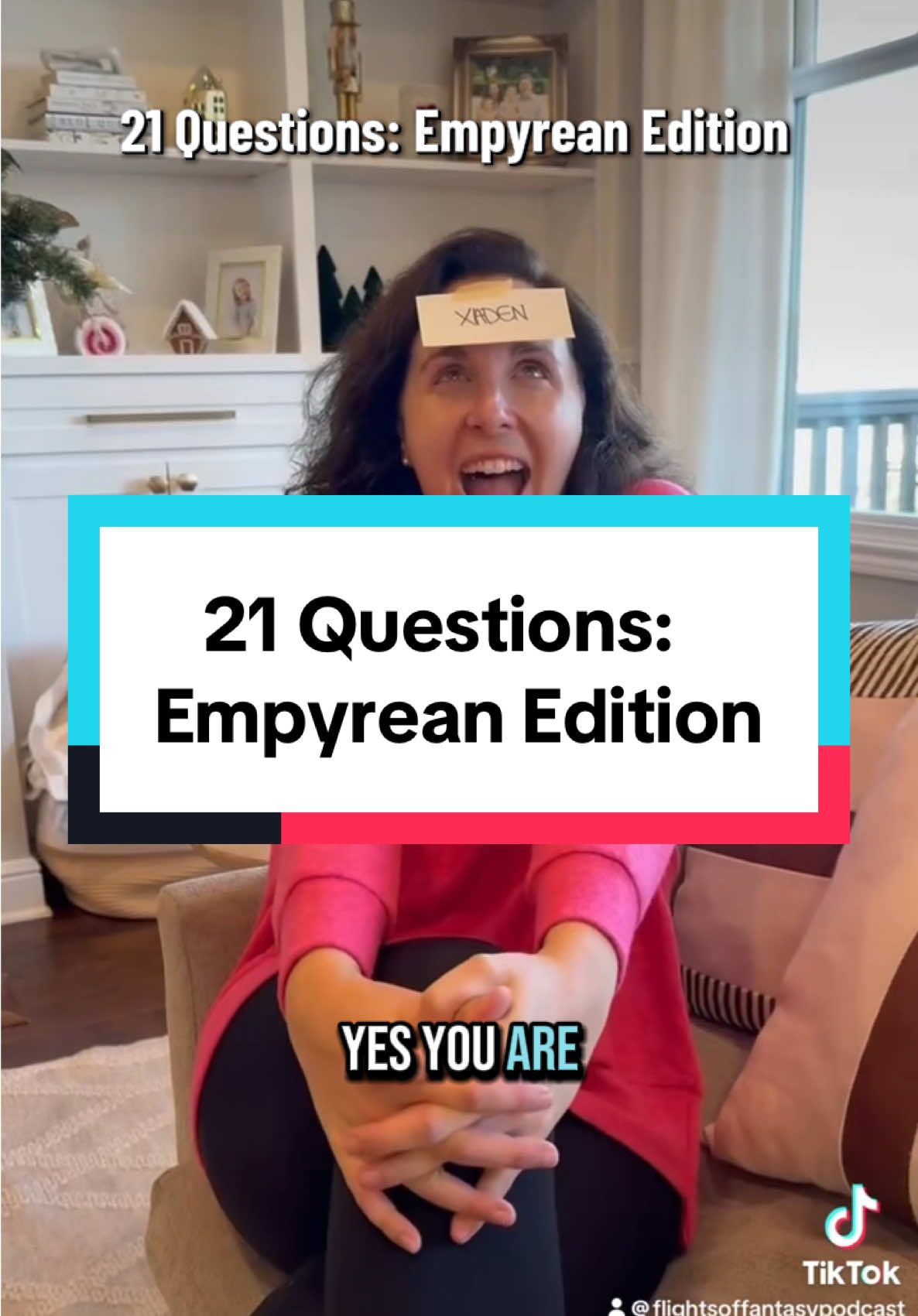 21 questions: Empyrean edition 🐉🖤  Cheers and happy reading! 🥂✨📖 Click the link in our bio to listen to our latest episodes. Flights of Fantasy is streaming wherever you listen to podcasts!  . .  . . . . . . . . . #rebeccayarros #fourthwing #ironflame #xadenriorsan #violetsorrengail  #xadanandviolet #dragons #basgiathwarcollege #onyxstorm #theempyrean #venin  #BookTok #booktokfyp #fyp #booktokbooks #romantasybooktok #21questions #empyreanseries 