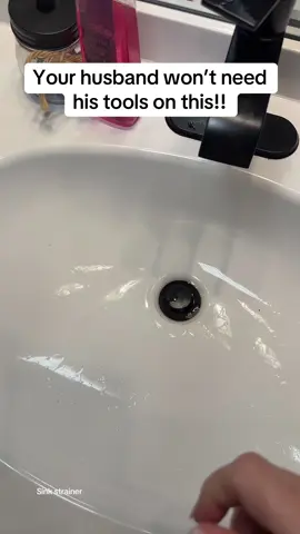 Best sink stopper I have found by Jomst! #sinkstrainer #bathroomsink #lostjewelry #cloggeddrain #jomst 