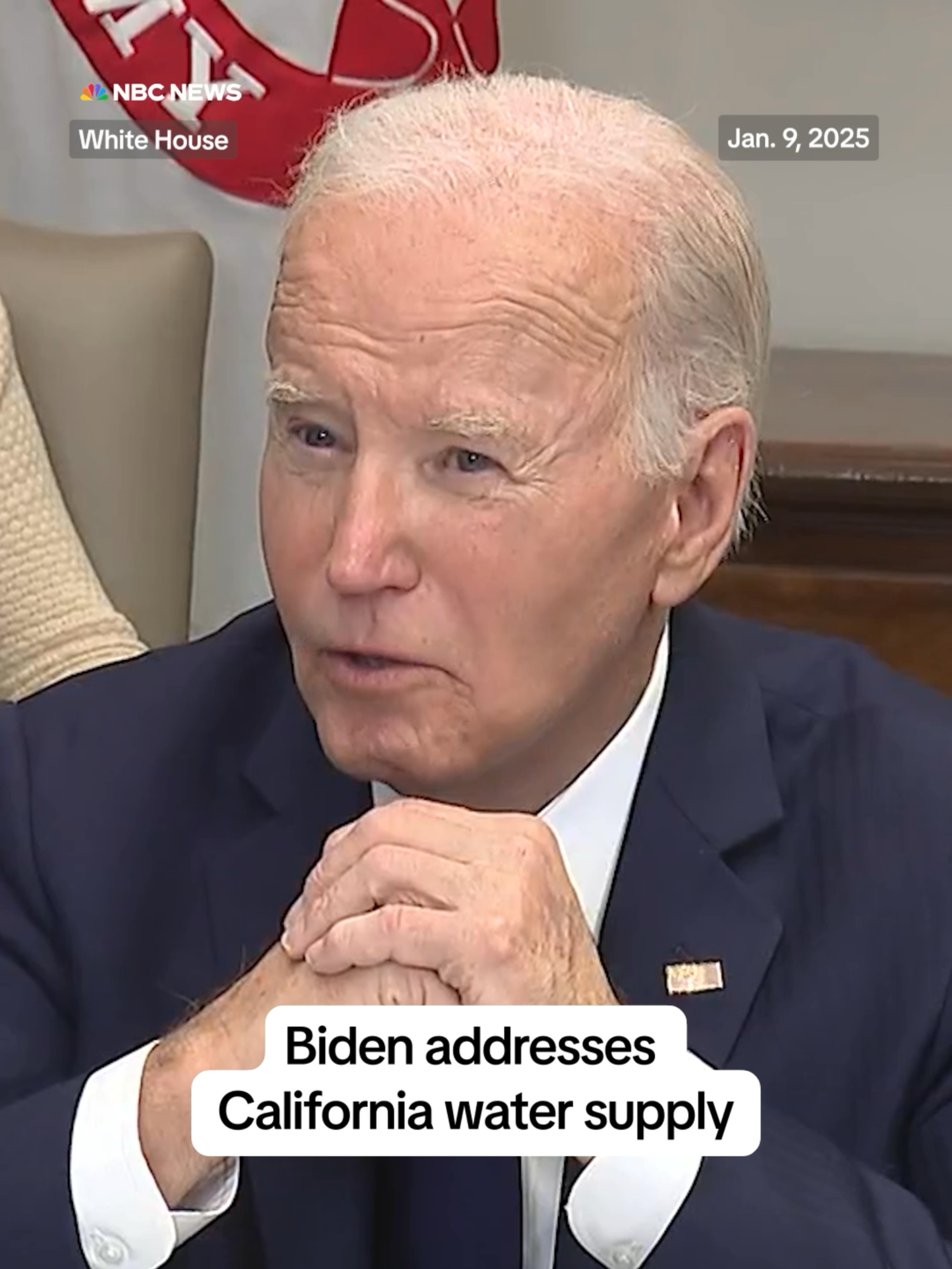 President Joe #Biden says the lack of water coming from fire hydrants in #California will soon be addressed amid wildfires in #LosAngeles.