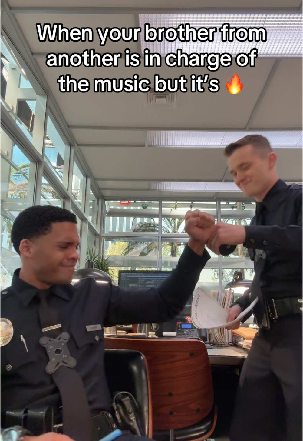 My bro playlist is fiya @Patrick Keleher #TheRookie #TheRookieABC #Miles #Seth #Rookies 