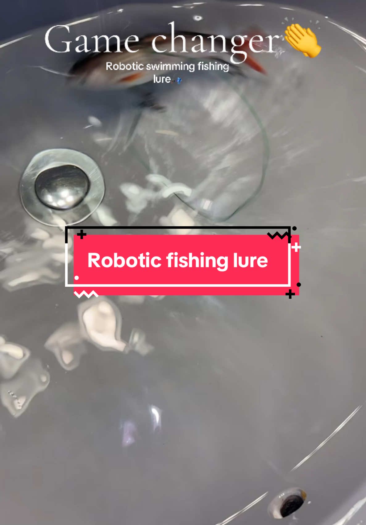 Robotic swimming electric fishing lure. #fishing #roboticfishinglure #roboticfish #pondfishing #catfishing #fishinglures #fishingislife #fishingtiktoks #fishingtipsandtricks #electricfishinglure #hadoramlures #bassfishing 