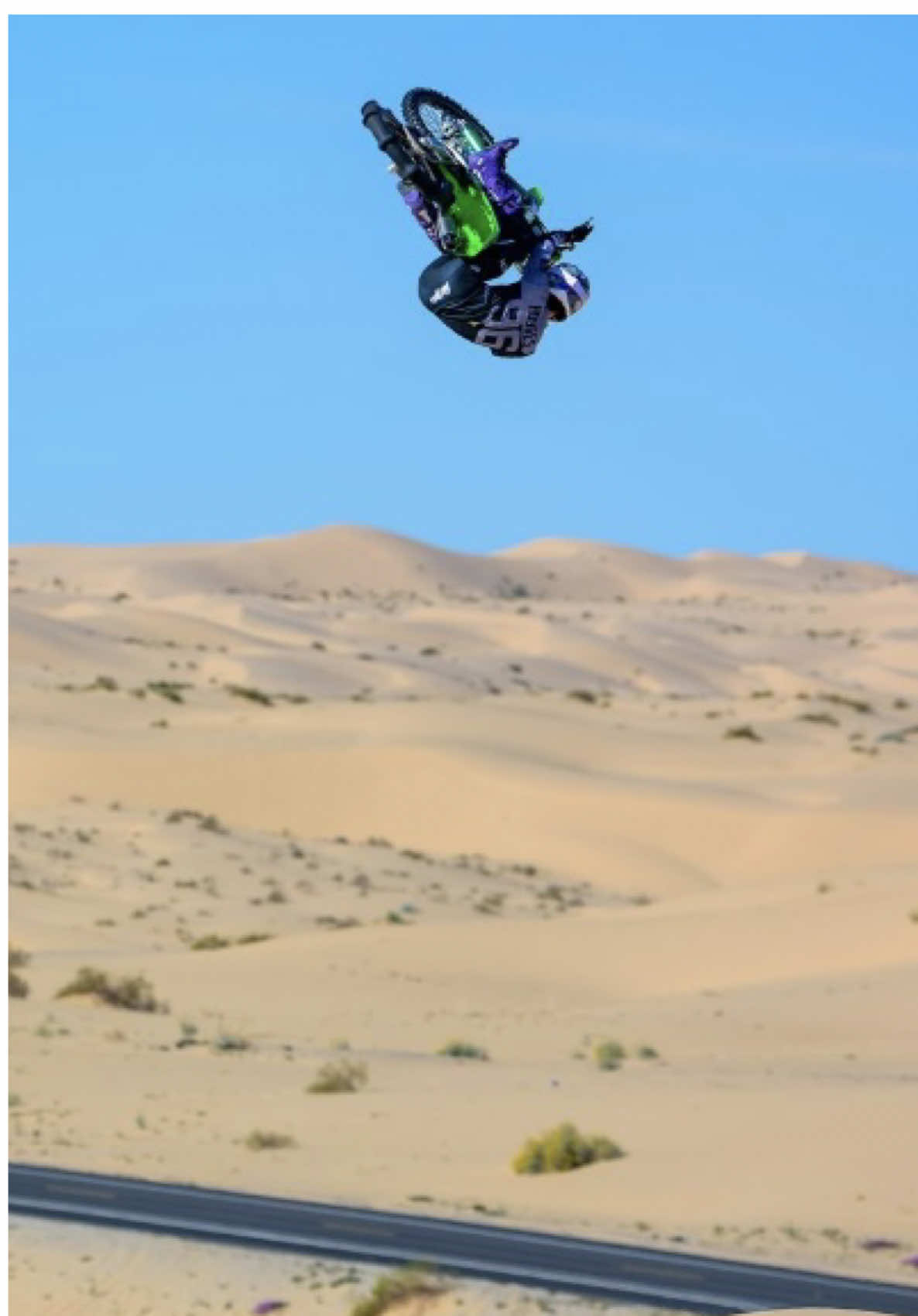 Has to be one of the biggest turn ups I have ever done ⚔️ @Monster Energy #Deserted2 #KX450 #WideOpen #fyp