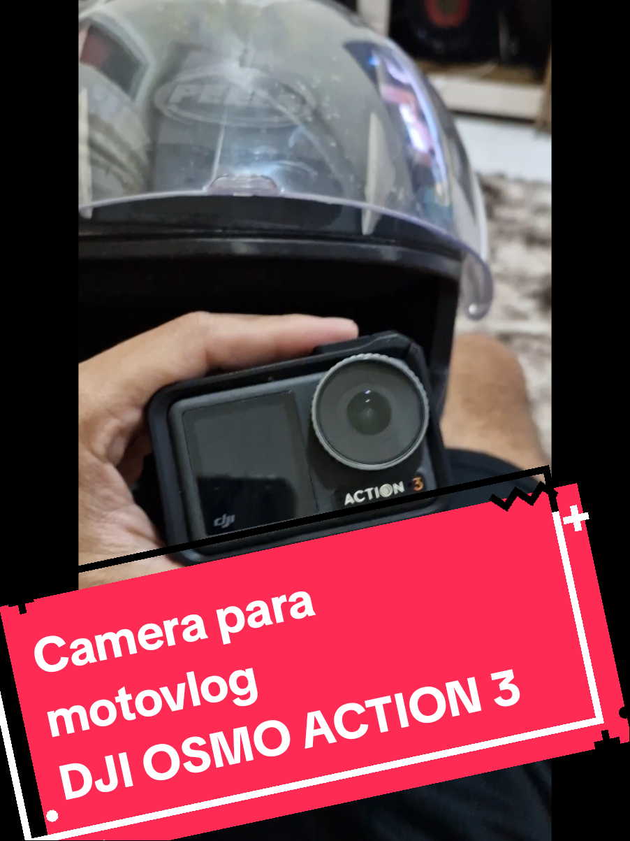 Camera DJI OSMO ACTION 3 para motovlog, como usar #motovlog #DJI 