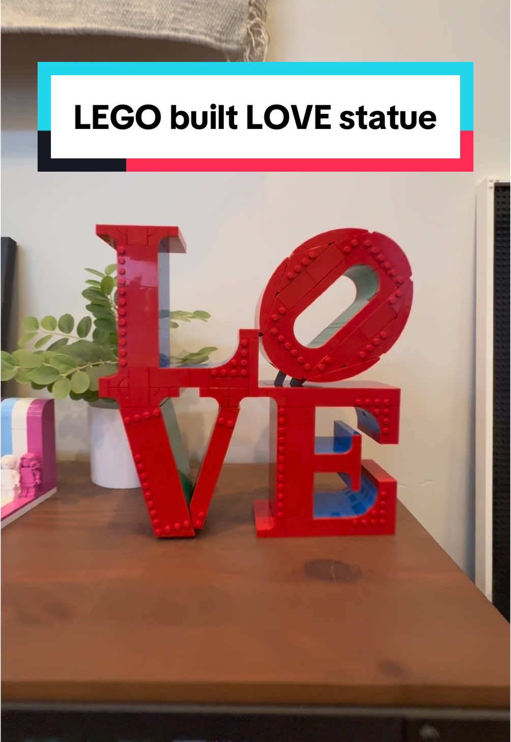 The simple but iconic L.O.V.E. art piece has been seen all over the world, and now you can build it out of Lego! This is a fantastic Lego set with some impressive techniques to get the letters, curves and angles just right! It will look beautiful on any display.  … #lego #legoset #legoreview #legolove #Love ##legotok##legotiktok##bricktok