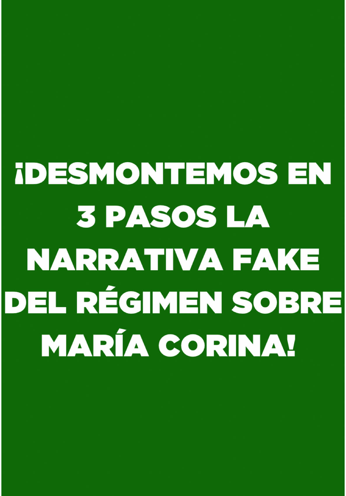 En tres paso mi opinión sobra la narrativa fake que quiero imponer el régimen de Maduro sobre lo que ocurrió con @María Corina Machado #Venezuela #venezolanosenbogota #venezolanosenelmundo #VenezuelaLibre #NoMasDictadura #MaduroResponsable #venezuela🇻🇪 #carabobo🇻🇪 #maracaibo #aragua #zulia #maracay #tachira #caracas 