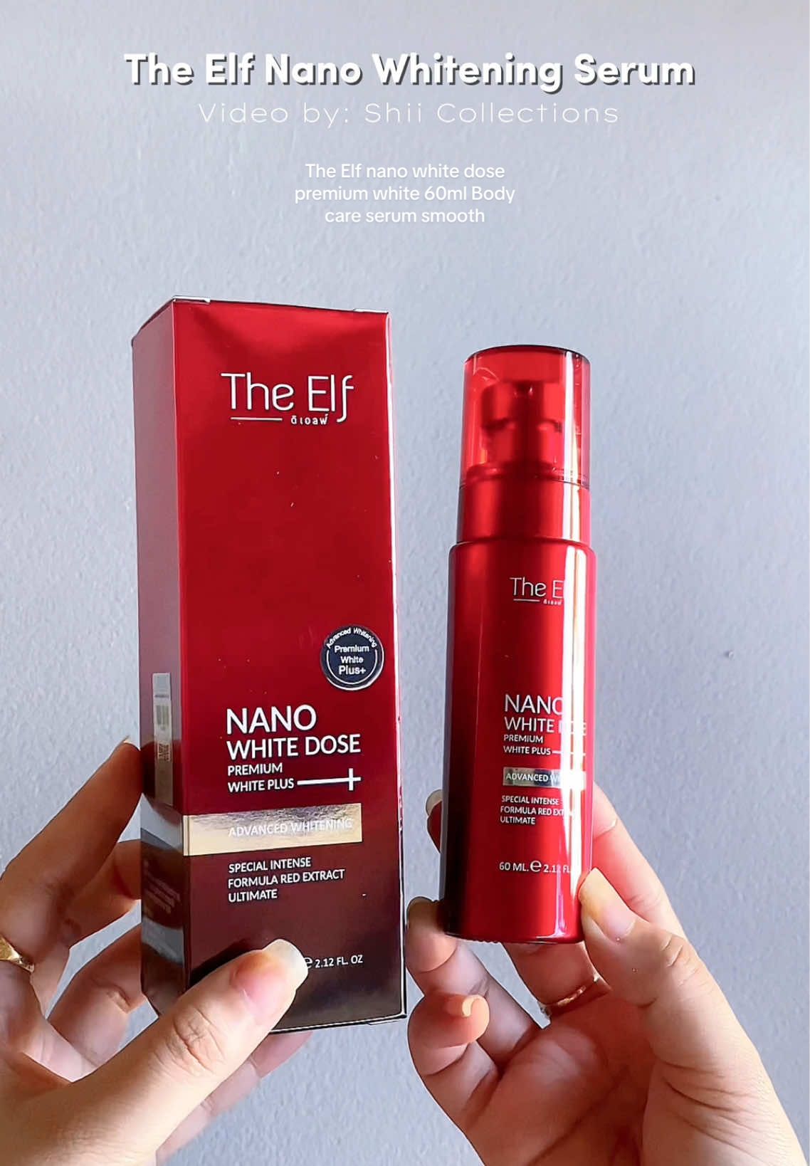 BUY HERE➡️@Shii Collections⬅️ The Elf nano white dose premium white 60ml Body care serum smooth #bodycare #theelf #nanowhite #theelfnanowhiteserum #fyp 