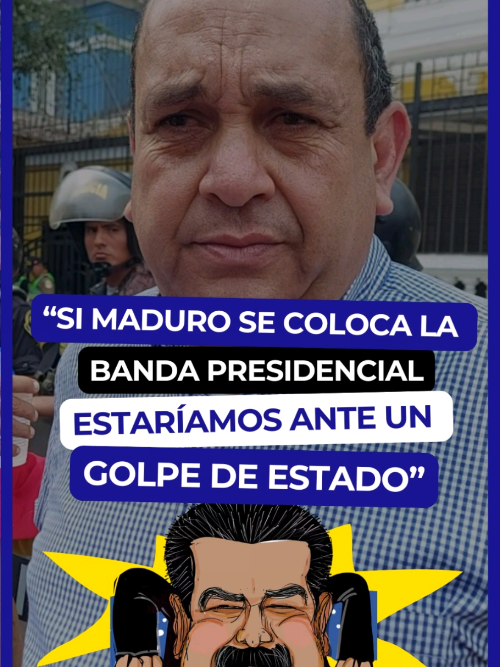 #ILADMedia 🎙️ | Oscar Pérez Torrez, presidente de Unión Venezolana en Perú, se mostró ilusionado con lo que pueda pasar en su país el día de mañana. Sin embargo, aclaró que si Nicolás Maduro juramenta como presidente, esto sería una clara evidencia de un golpe de Estado. 🚨 #Venezuela #venezolanosenperu #Peru #NicolasMaduro #venezuelalibre #noticiasvenezuela #MariaCorinaMachado #noticias #ahora