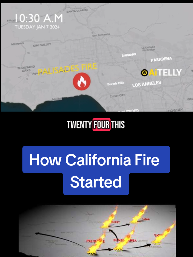 How #CaliforniaFire Started #eatonfire #palisadesfire #LosAngelesFire #wildfire #LosAngeleswildfire 