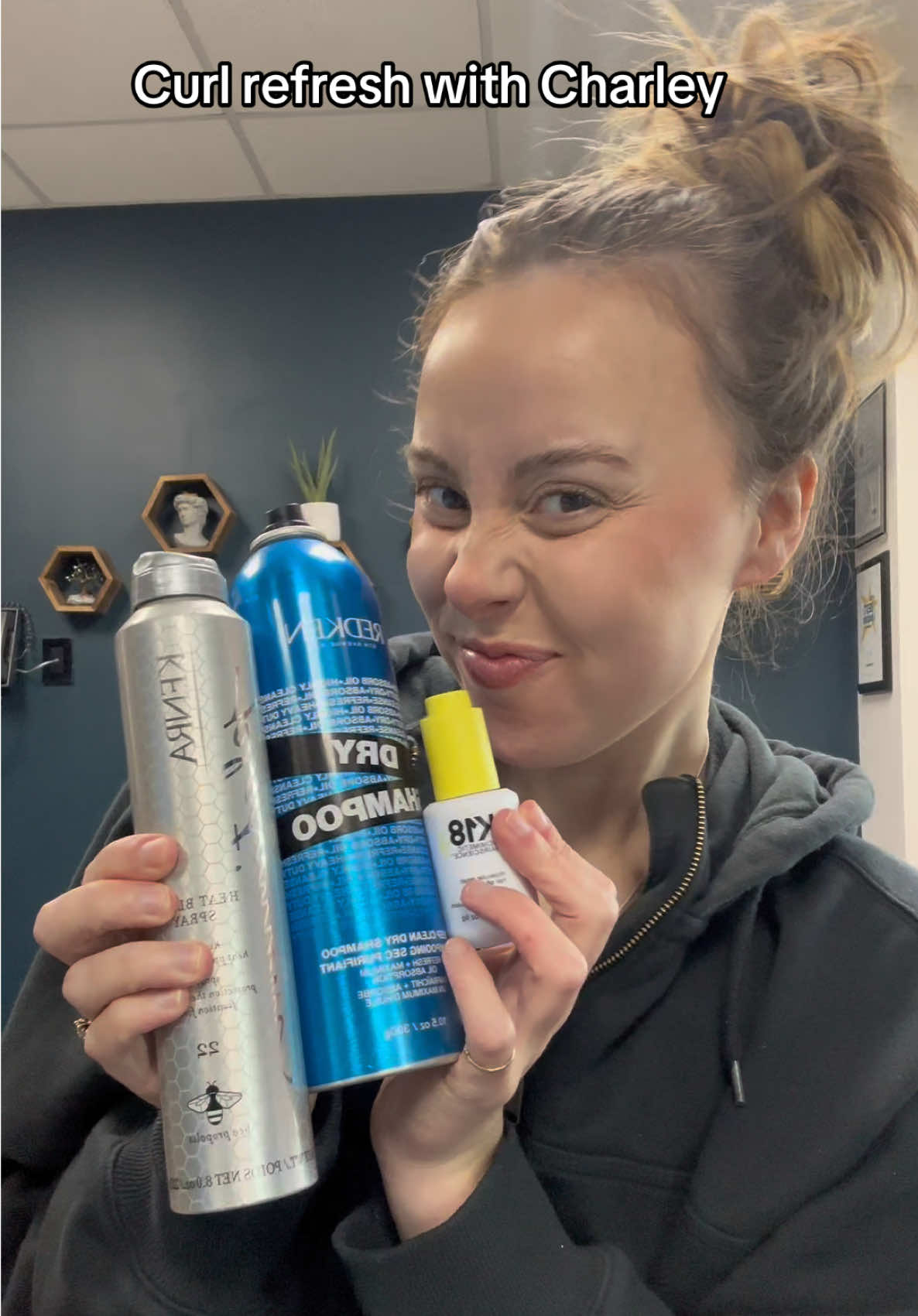@Charley is a pro, what do yall think?!🤣🤣 #baileylavender #relatable #hair #hairtutorial #hairtok #haireducation #salon #comedy @Redken Pro @Kenra Professional @K18 Hair 