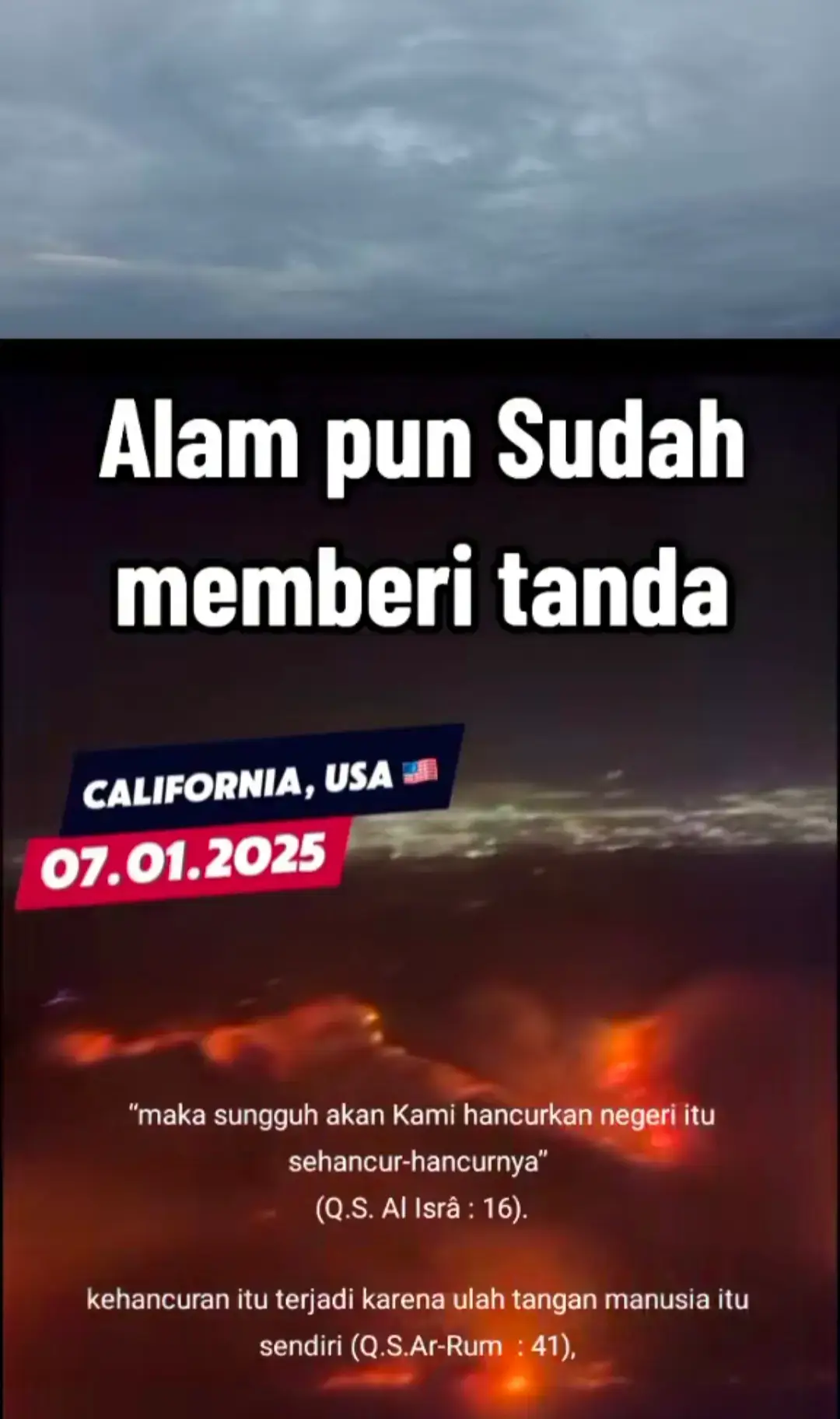 status kita didunia hanya menumpang,,, semua milik Allah termasuk diri kita.. jadi apa yang engkau sombongkan sekejap kalau Allah berkehendak.  perbuatan kalian sudah melampaui batas,, kezoliman  pasti akan mendapatkan balasan dari Allah