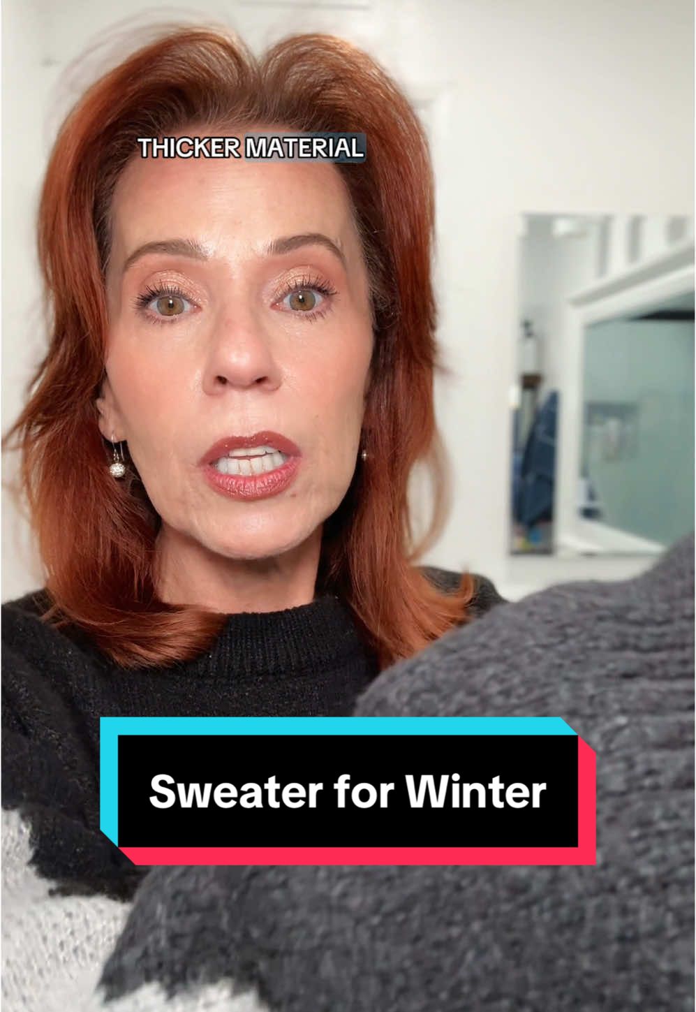 #creatorsearchinsights It’s definitely time for those thick #CozySweaters and this one is one of my favorites #cozysweater #winterfashion #winteroutfit #fashiontiktok 