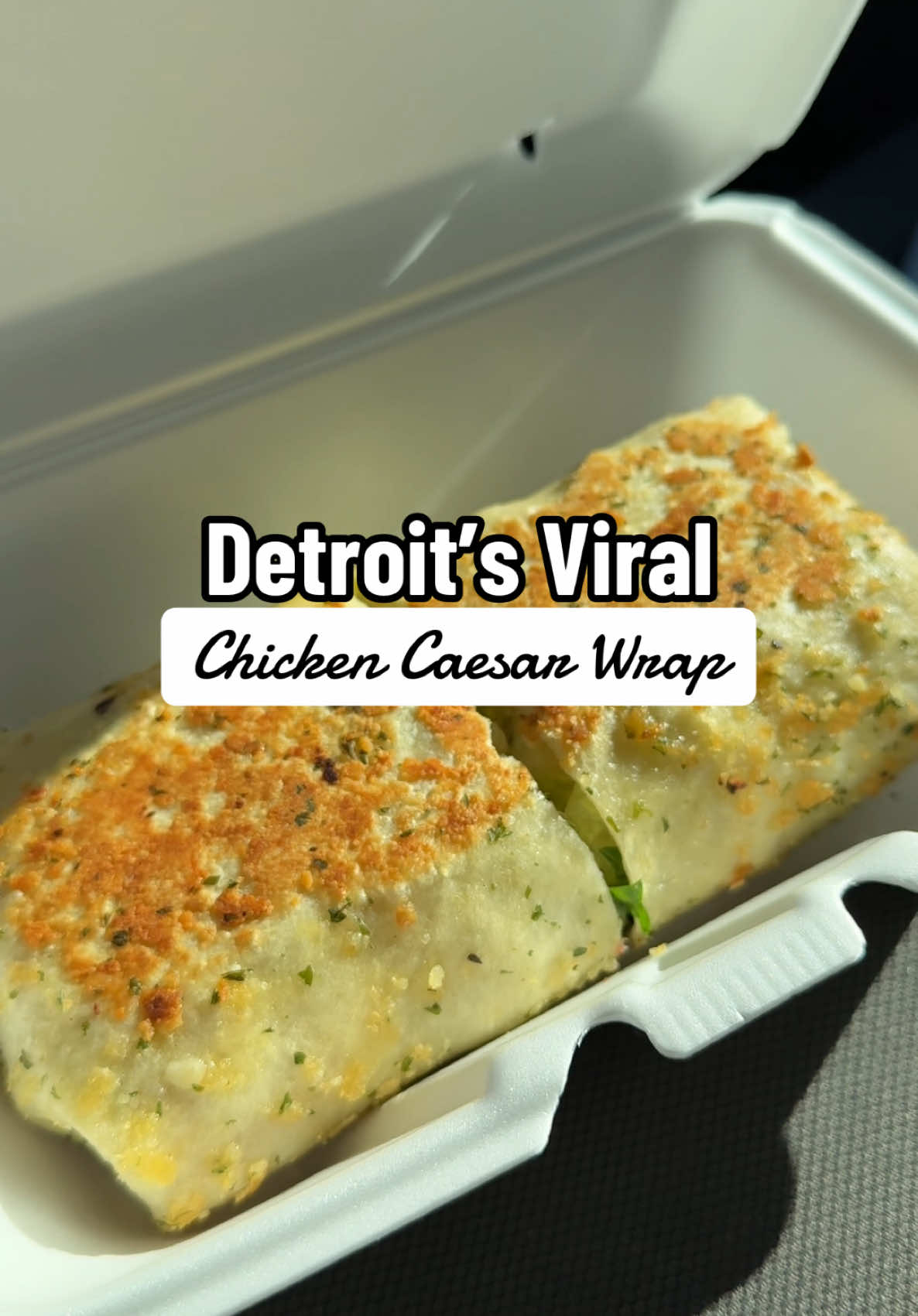 This Chicken Caesar Wrap definitely lived up to the hype! #chickencaesar #detroit #restaurant 