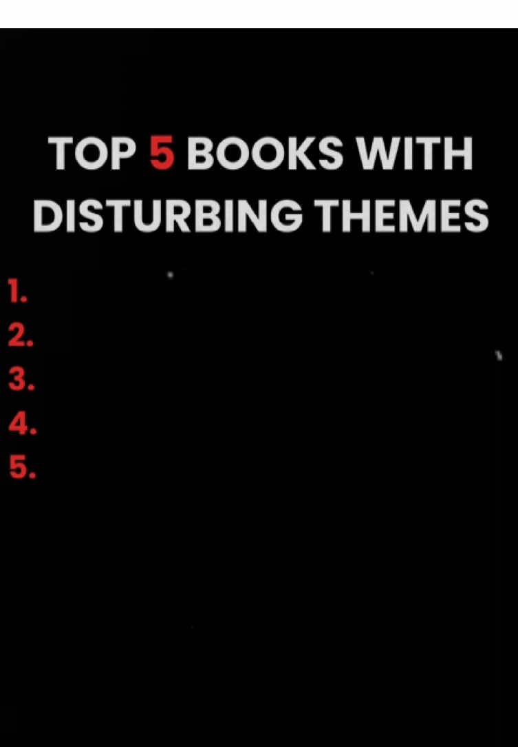 #creepy #disturbingbooks #disturbing #horror #list #top5 #fyp #creepypasta #scary #scarystories #scarybooks #BookTok #bookstagram #books #book #booklover #bookrecommendations #bookish #bookstagrammer #bookworm 