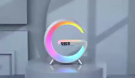 Luminária de Mesa Multifuncional: 15W Luz Atmosférica RGB Alarme Relógio e Alto-Falante Bluetooth Integrado. #GamerGirl #game #pc  Comente eu quero que envio o L1ink