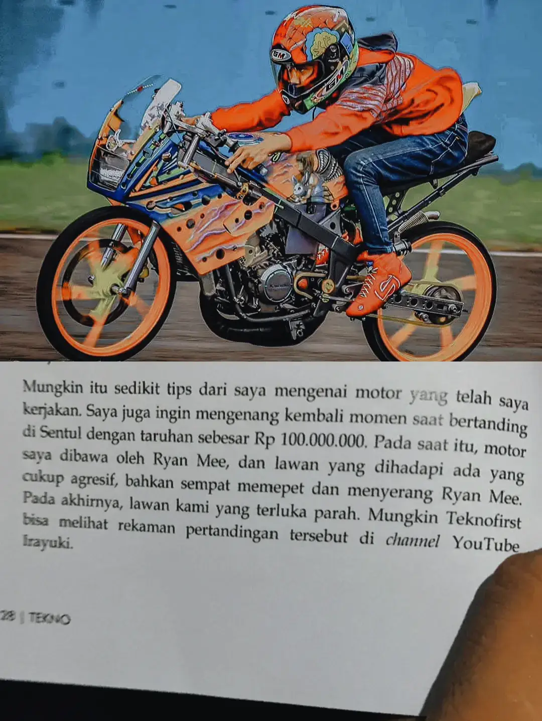 joki selalu pd saat race, dan percaya kepada mekaniknya.Mental anti gedor #teknotunerhs #ryanmee 