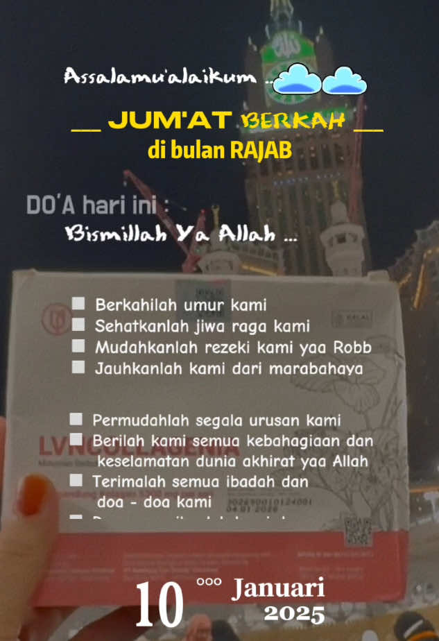 Jum'at Berkah Berlimpah🤲🏻 #doa #jumatberkah #tgif #lvncollagenia #makkah #bestgalleri #foryou