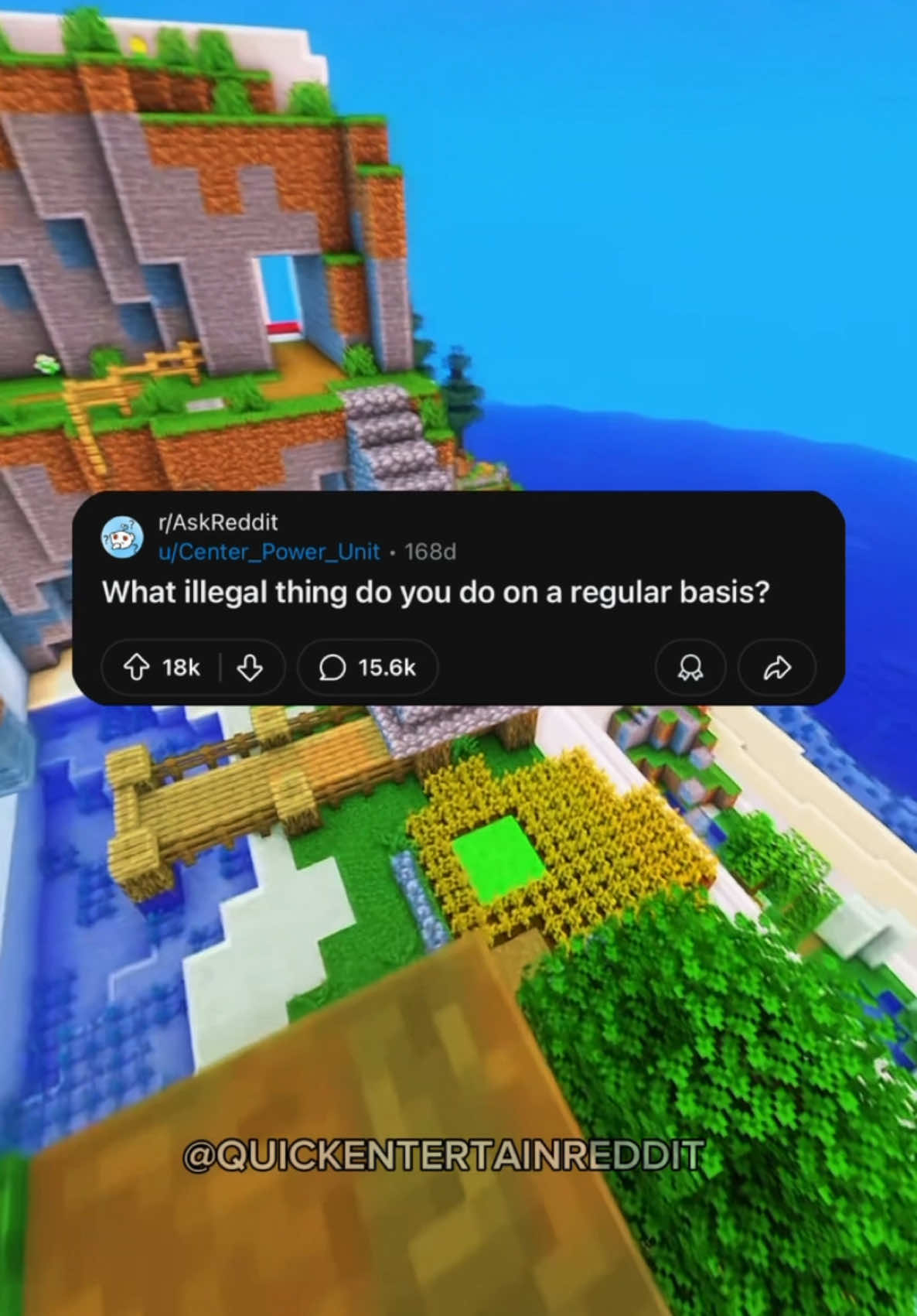 What illegal thing do you do on a regular basis?  #quickentertain #minecraftparkour #reddit #redditreadings #reddit_tiktok #askreddit #redditstorytime #fyp #illegal #illegalthings #regular 