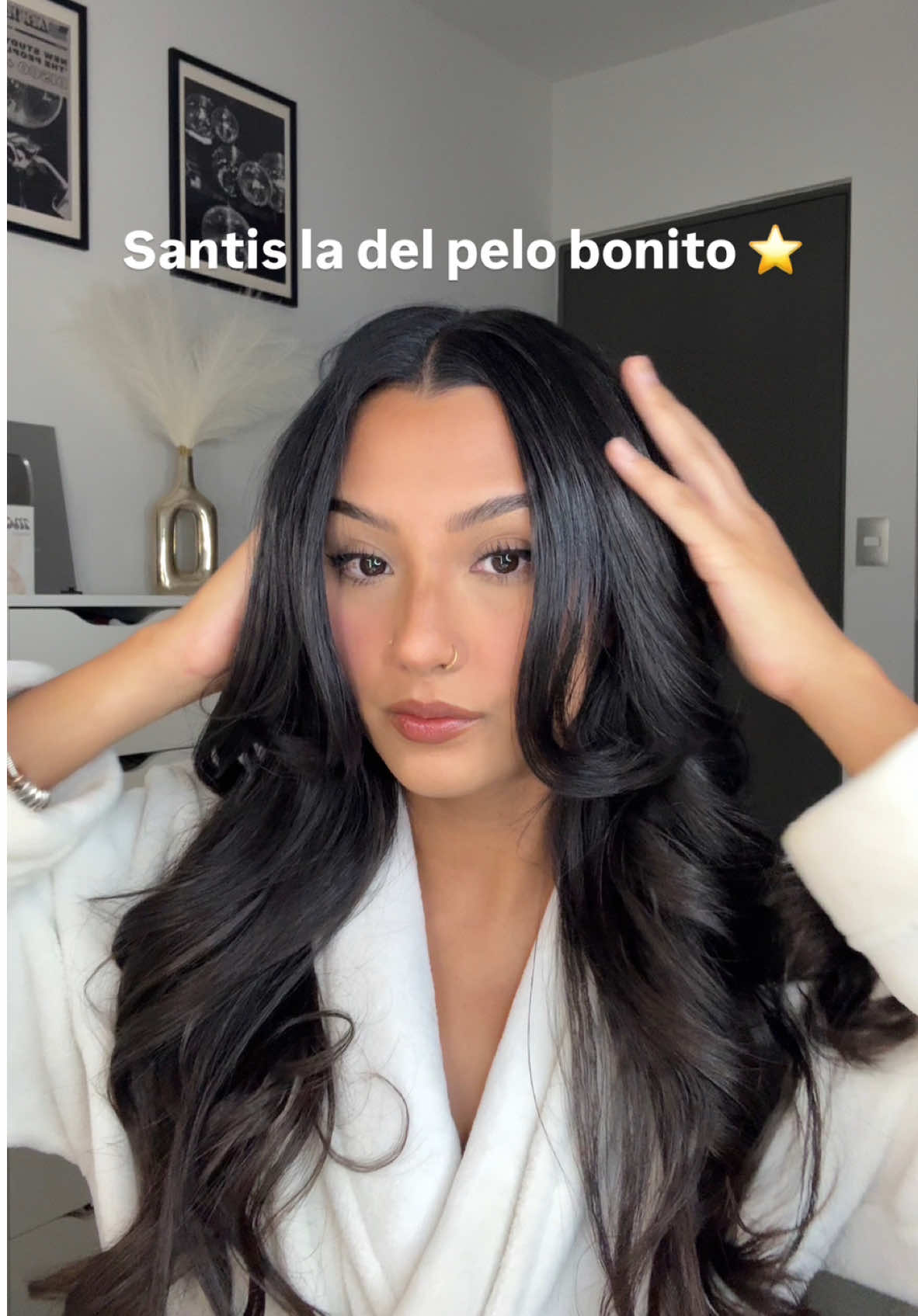 Santis la del pelo bonito 💖 tips para que te crezca bonito #pelo #pelolargo #belleza #tipsdebelleza #pelomaltratado #beauty #tutorial 